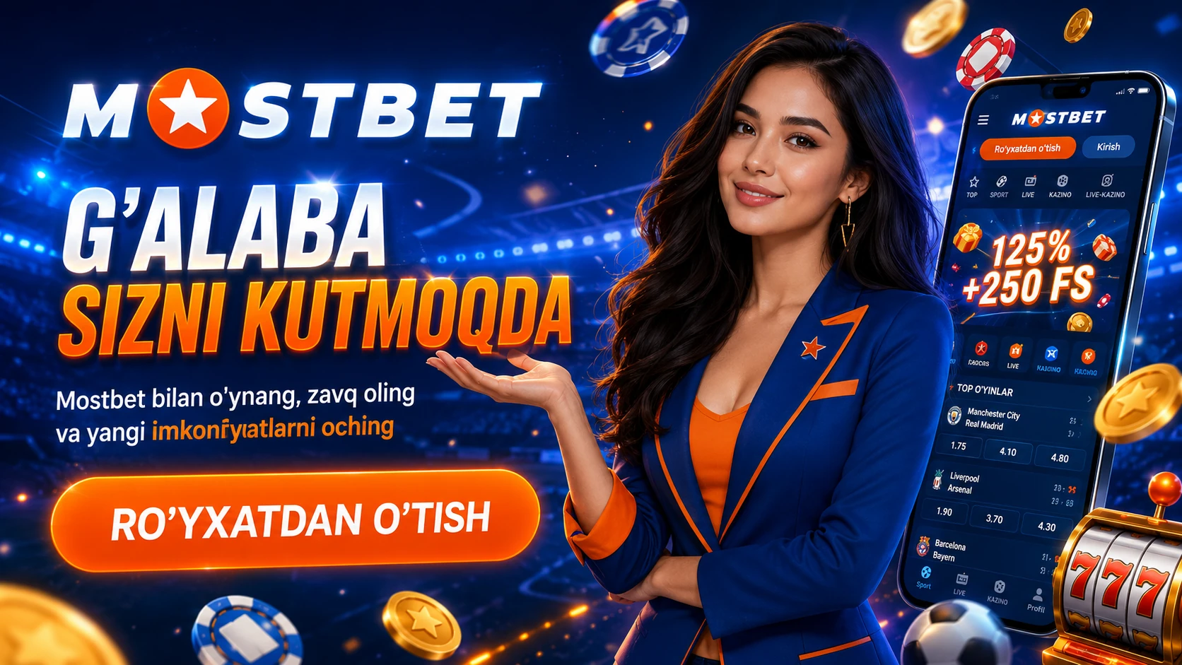 Mostbet kazino O‘zbekiston uchun slotlar va to‘lovlar