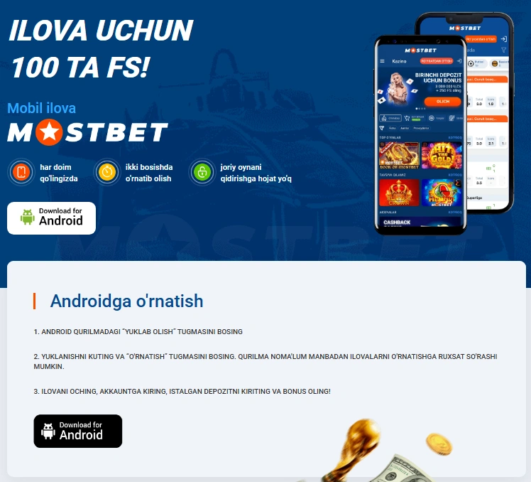 Mostbet APK yuklab olish va mobil ilova